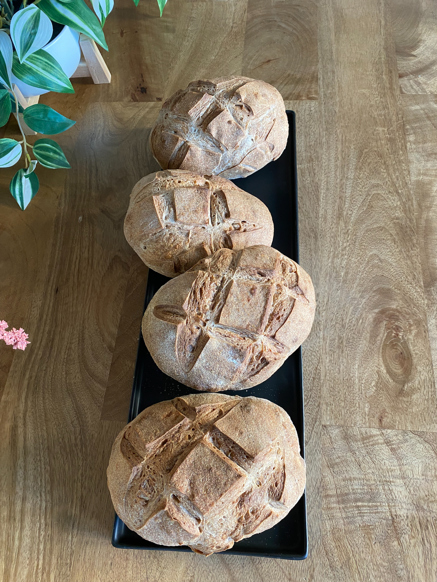 mini rosehip sourdough